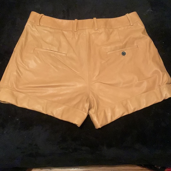 3.1 Phillip Lim Lambskin Leather and Silk Shorts - Picture 4 of 5
